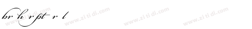 BrushScript Normal I字体转换